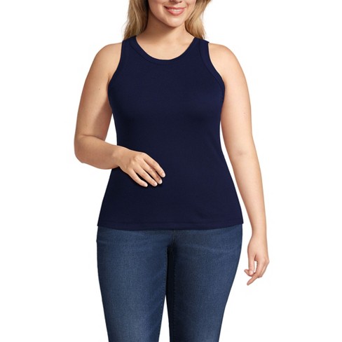 Lands' End Women's Drapey Rib Tank - image 1 of 3