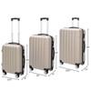Karl Home 3in1 Multifunctional Large Capacity Traveling Storage Suitcase Luggage Set Gold - 3 of 4