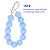 Unique Bargains Stainless Steel Indoor Outdoor Durable Flag Pole Beaded Flagpole Retainer Ring 12 Beads 2 Pcs - 4 of 4