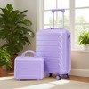 Ridstar 2-Piece ABS Material Luggage Set with Wheels & Combination Lock-Purple - 3 of 4
