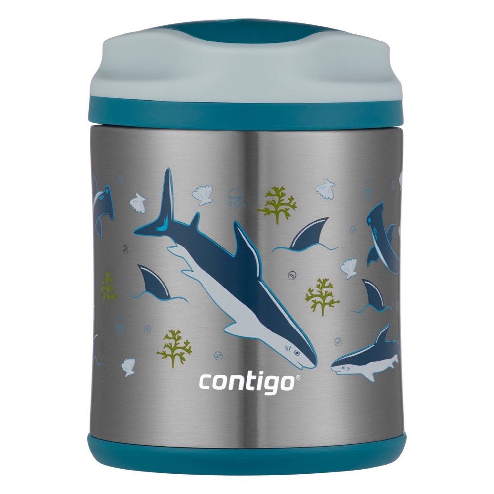 Contigo Stainless Steel Food Jar, 10 oz., Sharks