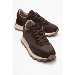 Amanda - Brown Genuine Leather Sneaker (Women) | Forever & Always Shoes - 1 of 4