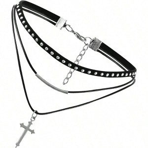 Womens Gothic Vintage Flannelette Choker Punk Collar Exquisite and Sophisticated - 1 of 4