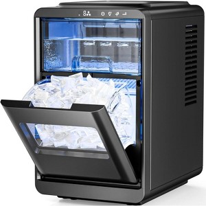 ZAFRO Crescent Ice Maker,Countertop Ice Maker with Portable Crescent Ice,27 Lbs/24H,16Pcs in 15Mins,Self-Cleaning,for Home/Kitchen/Party - 1 of 4