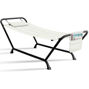 Sorbus Cozy Hammock Bed- Patio Hammock with Stand w/Pillow and Storage Pockets - For Patio, Garden, Backyard, Poolside - 1 of 4