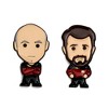 Eaglemoss Limited Star Trek The Next Generation Chibi Characters 7 Piece Pin Badge Set - 4 of 4
