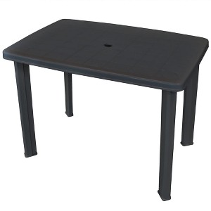 vidaXL Outdoor Table Anthracite Plastic Standard Lightweight - 1 of 4