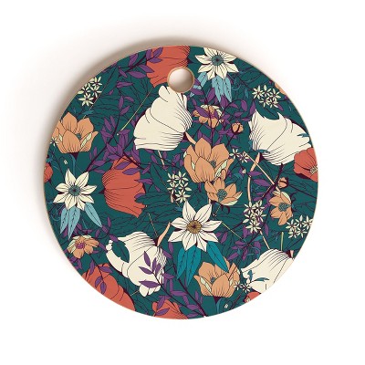 BlueLela Botanical pattern Round Cutting Board - Deny Designs