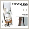 71"x32" Large Full Length Mirror, Wood Frame Floor or Wall-Mounted Dressing Mirror for Bedroom or Entryway – The Pop Home - 4 of 4