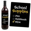 Big Dot of Happiness Best Teacher Gift - Teacher Appreciation First and Last Day of School or Christmas Gift - Wine Bottle Label Stickers - Set of 4 - 3 of 4
