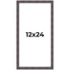 PosterPalooza | Panoramic Slim Profile Brown Picture Frame - UV Acrylic, Foam Board Backing, Hanging Hardware - 2 of 4