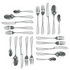 Megachef Gibbous 20 Piece Flatware Utensil Set, Stainless Steel ...