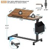 Tribesigns C-Shaped Portable Desk, Mobile Height Adjustable Laptop Desk with Wheels - 2 of 4