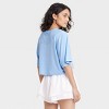 Women's Boxy Cropped Short Sleeve Top - JoyLab™ - 2 of 4