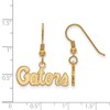 Black Bow Jewelry 14k Yellow Gold Plated Sterling Silver Florida Gators NCAA Dangle Earrings - 2 of 3