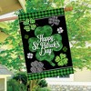 Briarwood Lane St. Patrick's Day House Flag 40x28 For Outdoor Scattered Shamrocks For St. Patrick's Day House Flag - 4 of 4