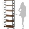 Tribesigns 5-Tier Bookshelf, 70-Inch Tall Etagere Bookcase, Floor Standing Book Shelf Display Storage Shelving Unit for Home Office - 3 of 4