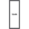 PosterPalooza | Panoramic Linear Black Picture Frame - UV Acrylic, Foam Board Backing, Hanging Hardware - 2 of 4