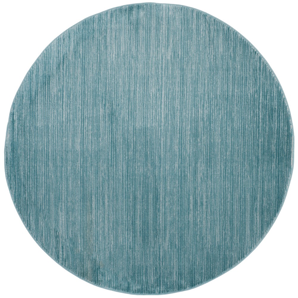 5' Solid Loomed Round Area Rug Aqua - Safavieh