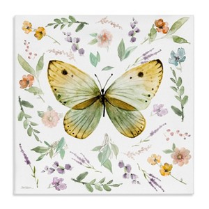 Stupell Industries 17"x17" Kids' Chic Cottage Butterfly Wall Art Unframed - 1 of 4