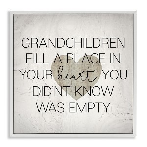 Stupell Industries Heartwarming Grandchildren Phrase, 17" x 17" - 1 of 4