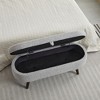 NicBex Modern 43.8" Storage Bench Boucle Accent Stool with Cushioned Top for Entryway and Living Room - 2 of 4