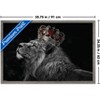 Trends International Reinders: Animals - Lion Crown Framed Wall Poster Prints Barnwood Framed Version 22.375" x 34" - 3 of 4