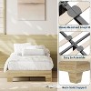 Platform Wood Bed Frame with Wooden Slat and Metal Slat Support, without Headboard, No Box Spring Needed, Easy Assembly - 3 of 4