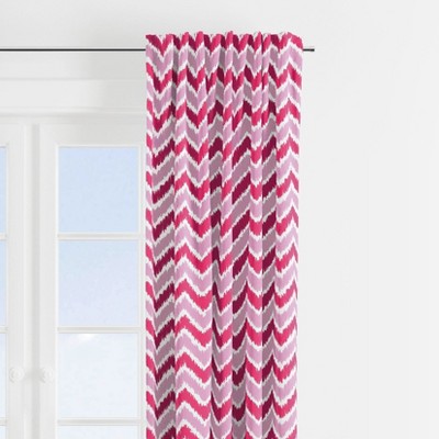 Bacati - Mix N Match Pink/Fuchsia Chevron Curtain Panel