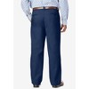 KingSize Men's Big & Tall Relaxed Fit Wrinkle-Free Expandable Waist Pleated Pants - 3 of 4