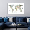 Animal Map of The World by Michael Tompsett Unframed Wall Canvas - iCanvas - 4 of 4