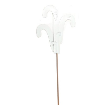 27 Inch Red and White Metal Candy Cane Garden Stakes