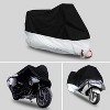 MOVSSOU Motorcycle Cover Waterproof Motorcycle Protection Cover for Length 96" Motors Vehicle Cover - 3 of 4