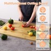 GustoWave Extra Large Cutting Board for Kitchen, Bamboo Wood Butcher Block for Meat, Stove Top Cover Noodle Board Over Sink Board - 3 of 4