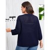 Plus Size 3/4 Sleeve Knitted Cardigan Lightweight Open Front Coat Cardigans - 4 of 4