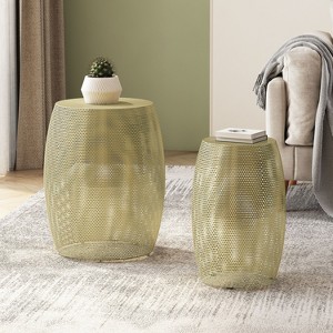 CAVINAS Folding Tables Set of 2, Modern Coffee Table Portable Side Table for Living Room, Bedroom, Space Saving - 1 of 4