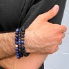 Crucible Men's Sodalite Stone with Hematite, Lava and Wood Bead Stretch Bracelets - 4 of 4
