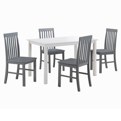 5pc Modern Two-Toned Kitchen Dining Set - Saracina Home