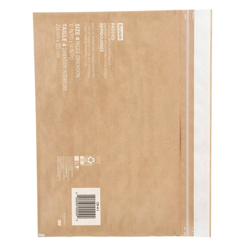 Scotch Curbside Recyclable Mailer Size 4 Brown, 4 of 17