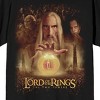 Lord Of The Rings Two Towers Saruman Poster Art Crew Neck Short Sleeve Men's Black T-shirt - 2 of 3