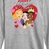 Girls' - Disney Princess - Kisses and Valentine Wishes Long Sleeve Graphic T-Shirt - 2 of 4