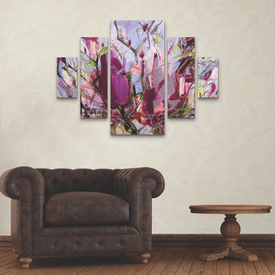Kati Bujna Magnolia Blossoms Abstract Canvas Wall Art Set