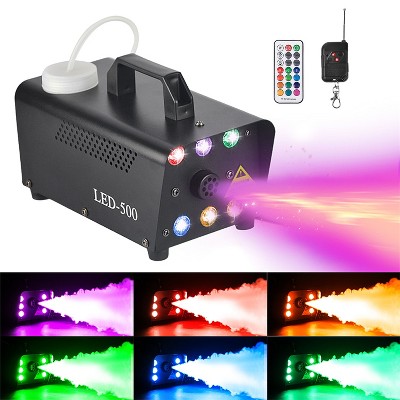 Joyfy Halloween Fog Machine with 13 Colors, Smoke Machine with 6 LED Lights and Wireless Remote Control for Halloween Party Decoration, Holiday Events