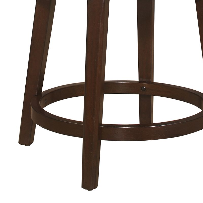 Halbrooke Wood Swivel Counter Height Barstool - Chocolate - Hillsdale Furniture, 4 of 16