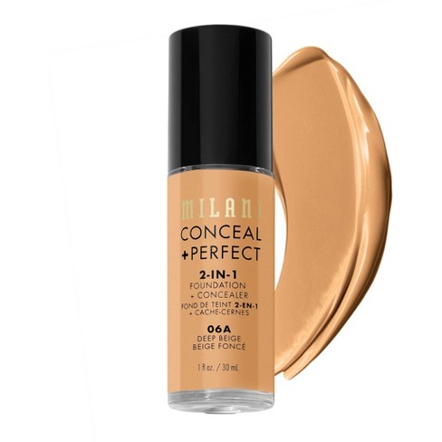 Milani Conceal + Perfect Foundation + Concealer Cruelty-free Liquid - 06a Deep - 1 Fl Oz : Target