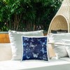 Stupell Industries Abstract Bold Blue Butterflies Outdoor Decorative Throw Pillow, 18 x 18 - 2 of 3