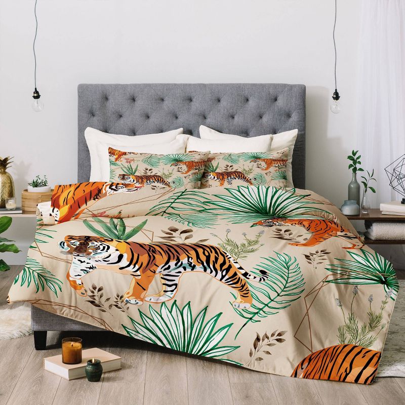 83 Oranges Tropical and Tigers Comforter Set - Deny Designs, 3 of 8