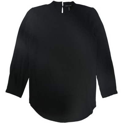 Eileen Fisher Womens Mock Neck Pullover Blouse