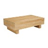Royal Hampton Coffee Table | 42" Rectangular Top | Sandblasted Natural Brown Mango Wood | Wood Sustainably Harvested - UPT-333317 - 3 of 4