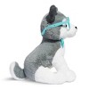 FAO Schwarz 12" Sparklers Husky with Removable Red Heart Glasses Toy Plush - image 3 of 4